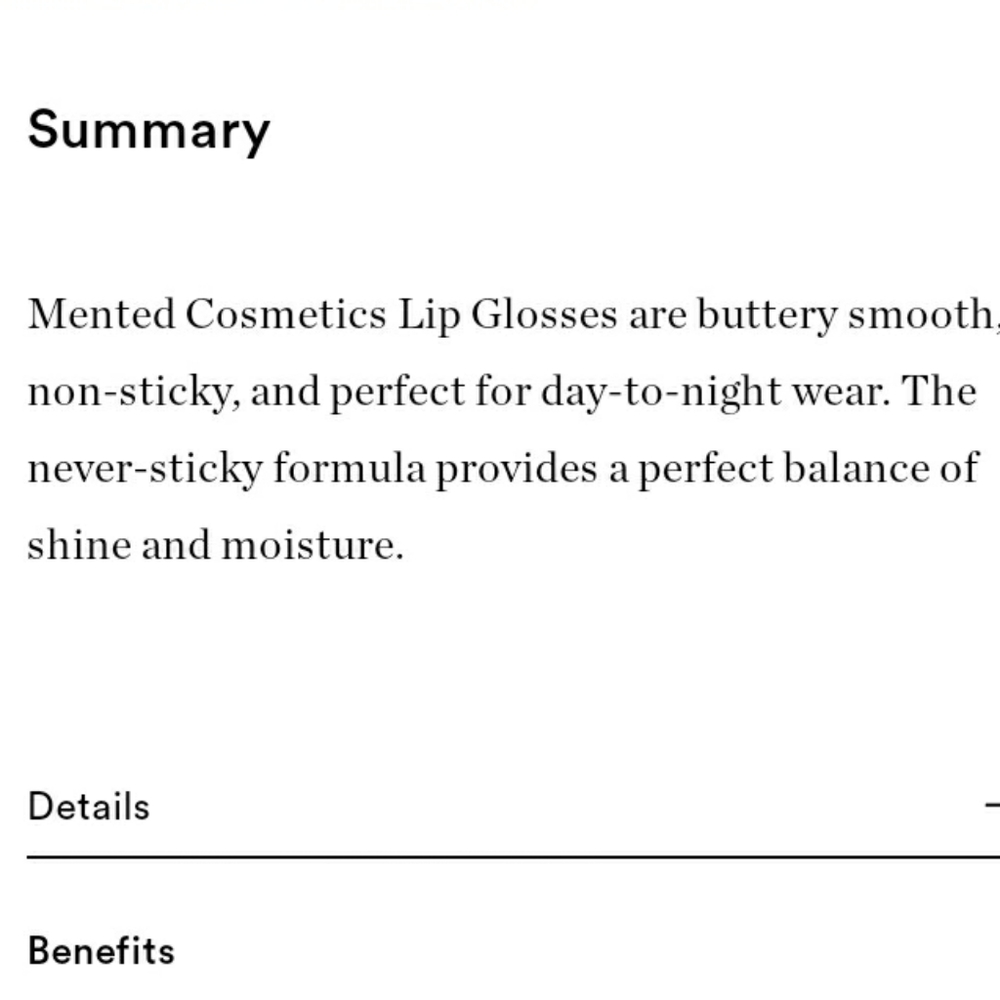 MENTED COSMETICS LIP GLOSS. - Picture 9 of 10